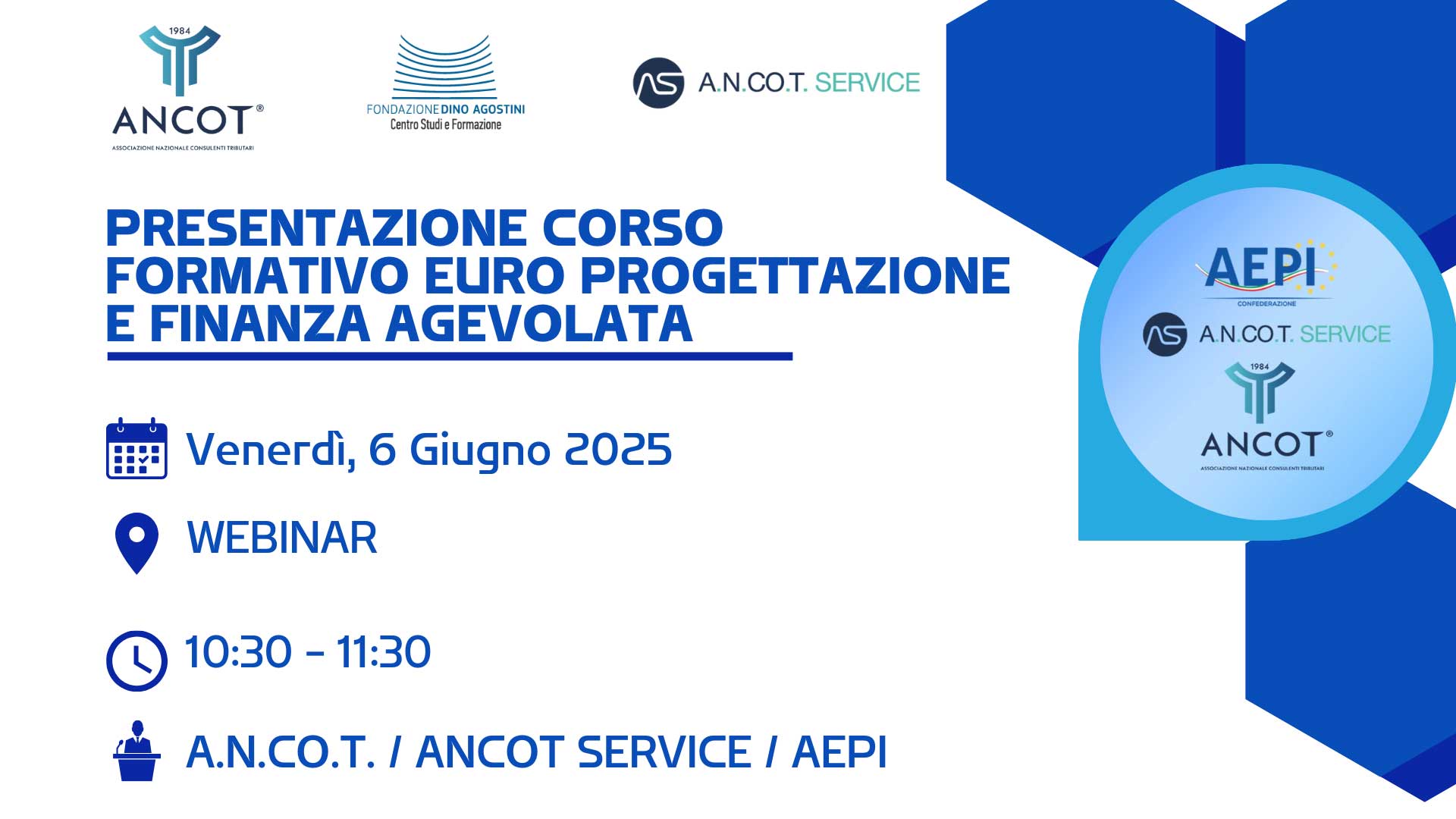 PRESENTAZIONE CORSO FORMATIVO EURO PROGETTAZIONE E FINANZA AGEVOLATA