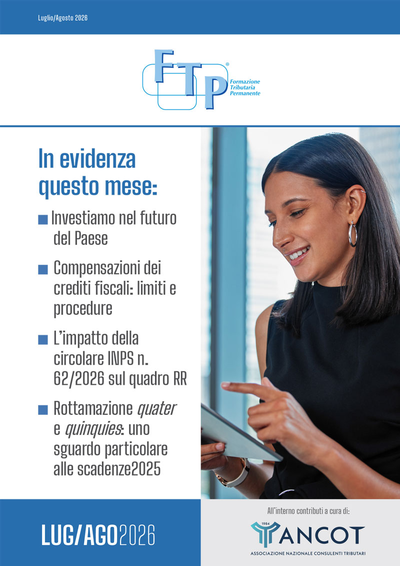 Periodico FTP: Luglio/Agosto 2026